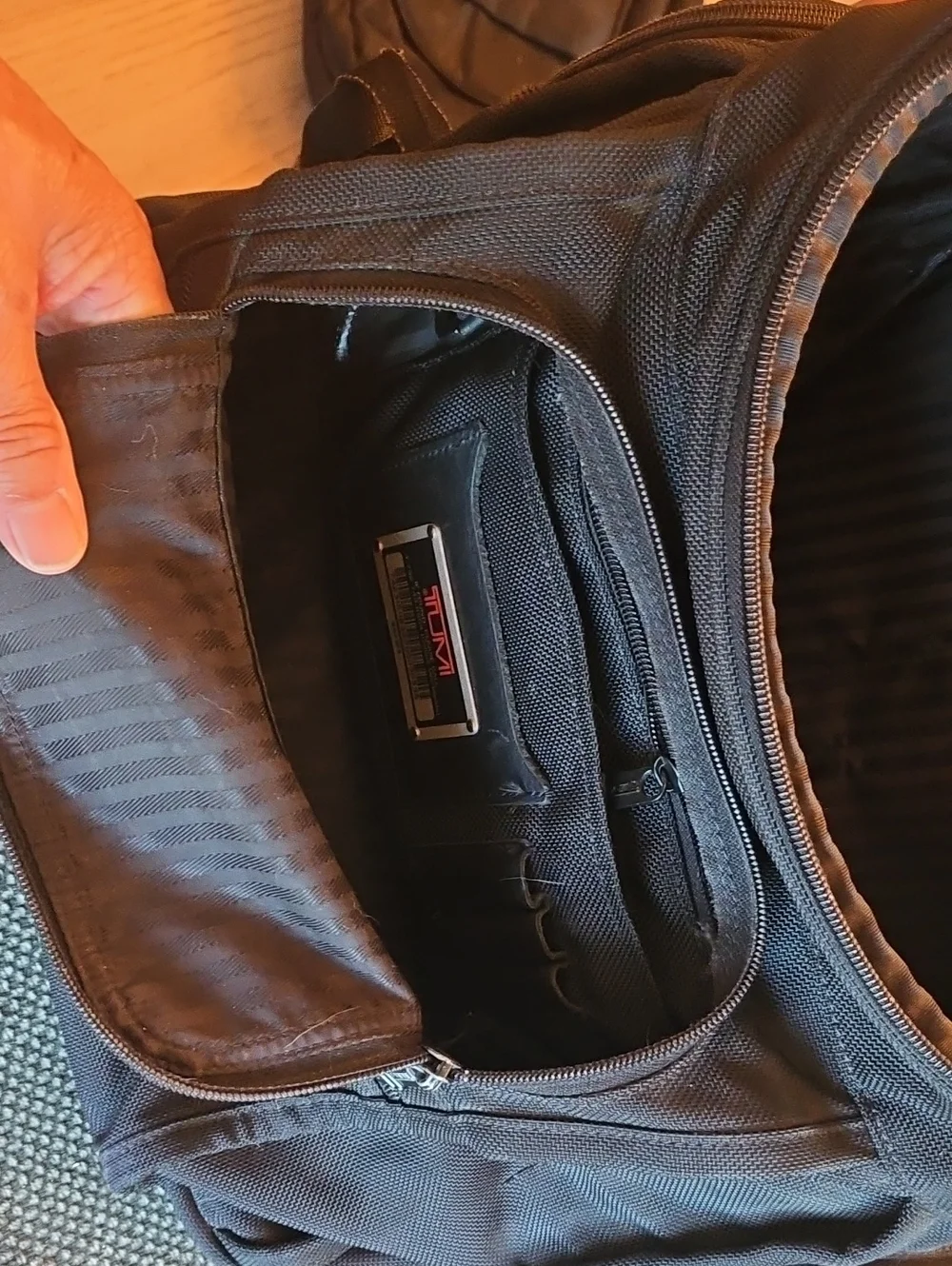 Tumi Black Men's Travel Backpack -